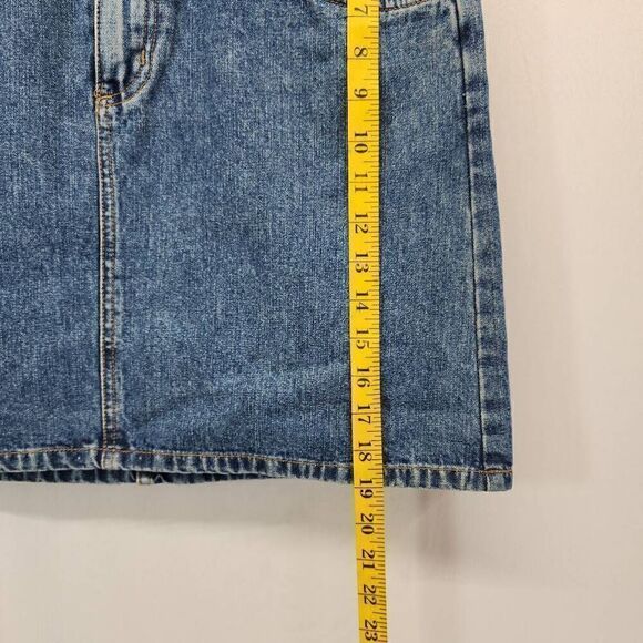Bill Blass Size 12 Vintage Denim Blue Jean Skirt P11 - Picture 3 of 6
